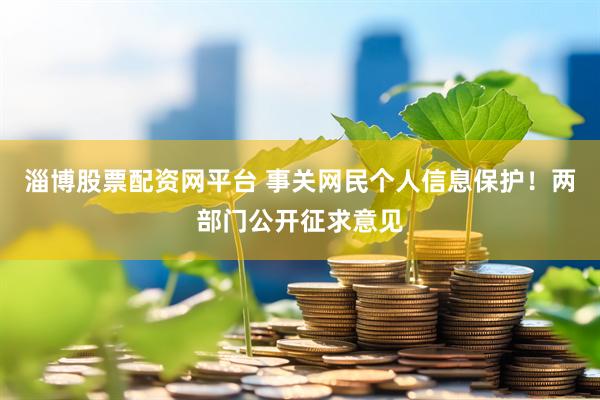 淄博股票配资网平台 事关网民个人信息保护！两部门公开征求意见